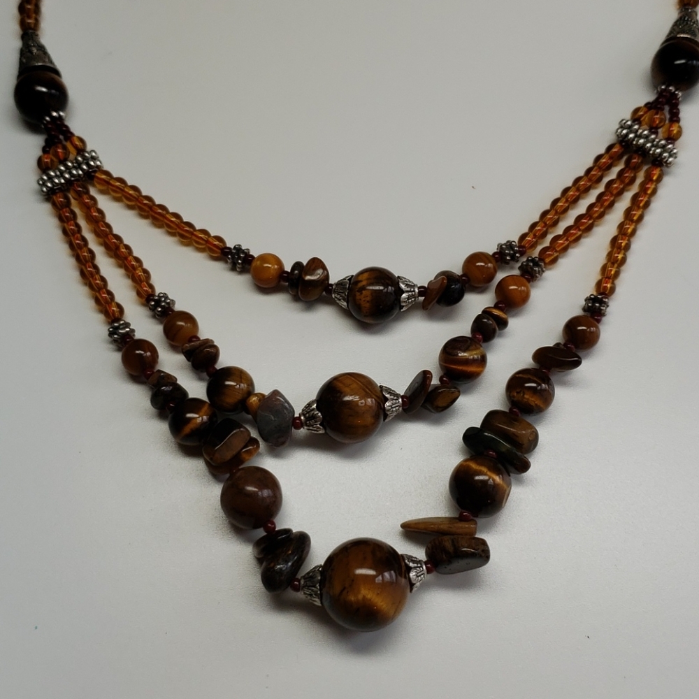 Tigers Eye Stone Necklace